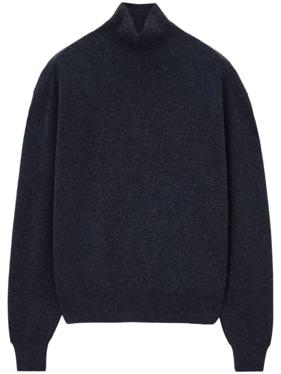 high-neck jumper