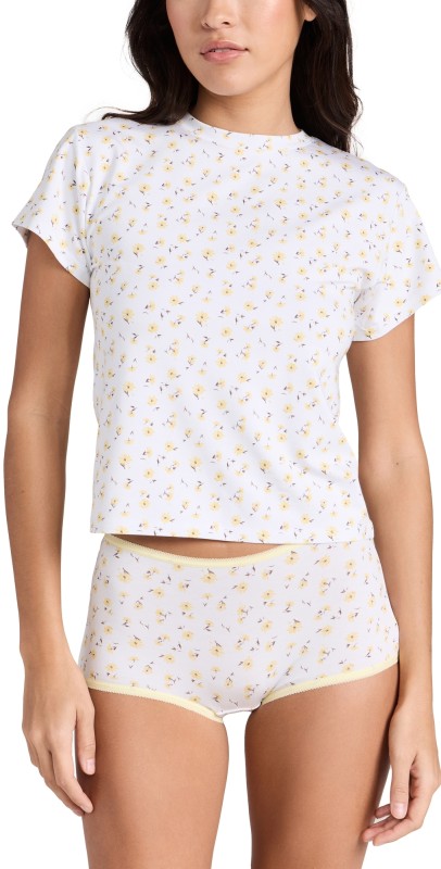 Stripe & Stare Stripe and Stare x Camille Charriere Baby Tee and Hipster Set Multi