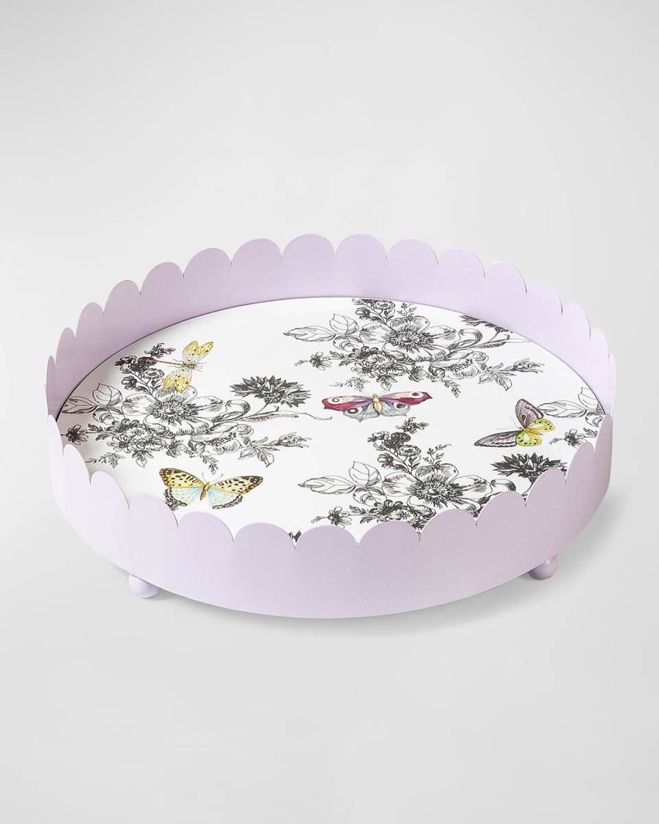 Butterfly Toile Tray