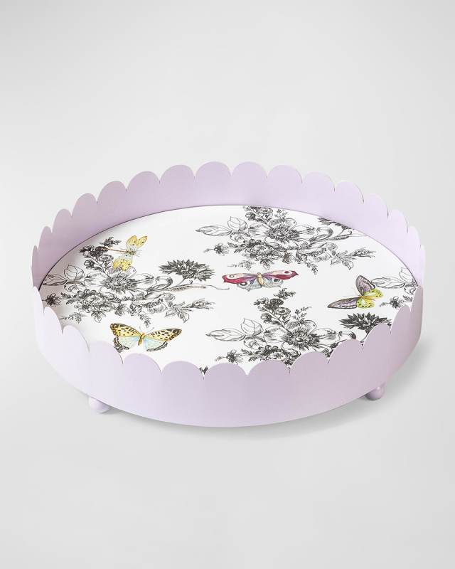Butterfly Toile Tray
