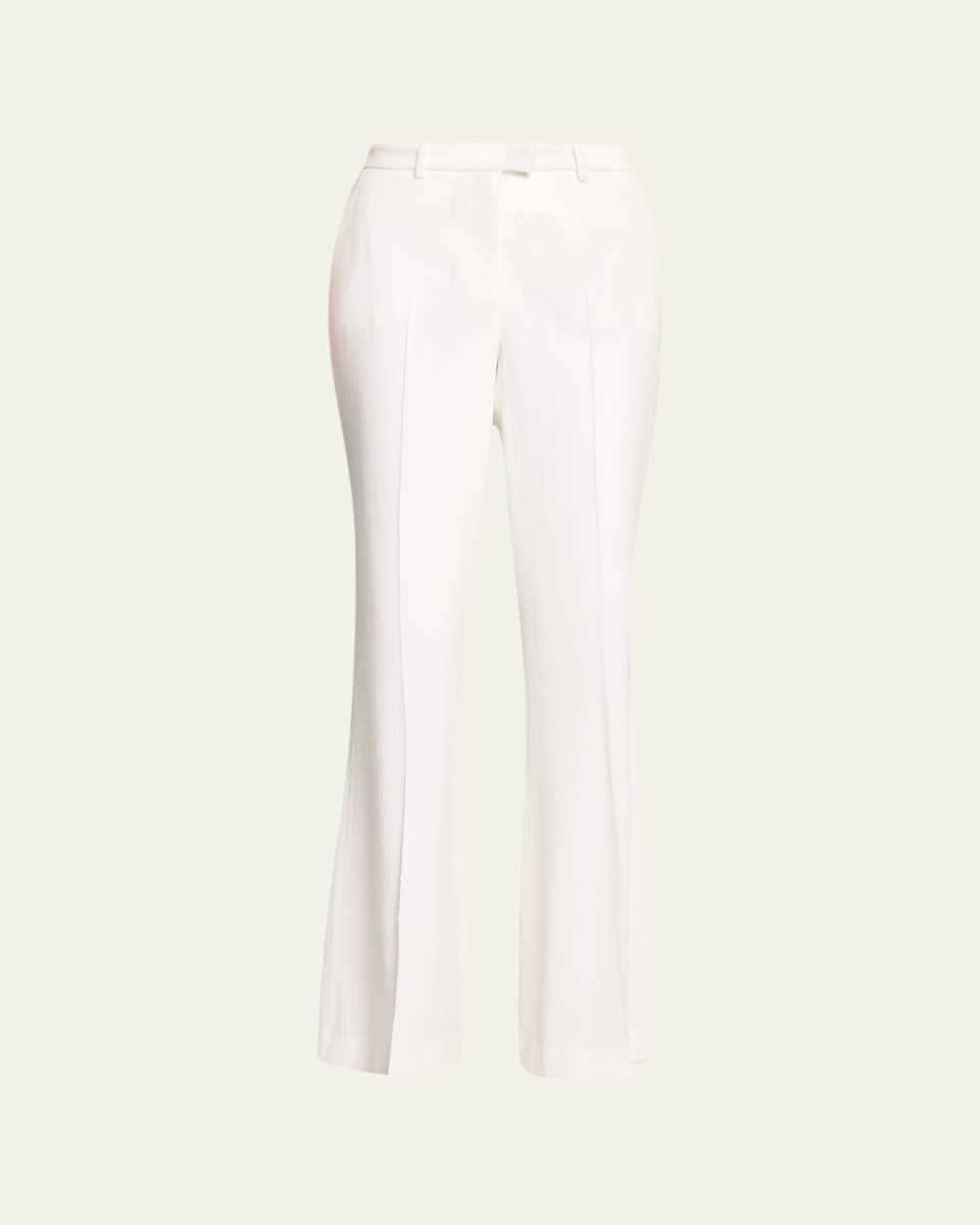 Haylee Sequined Flare Crepe Trousers