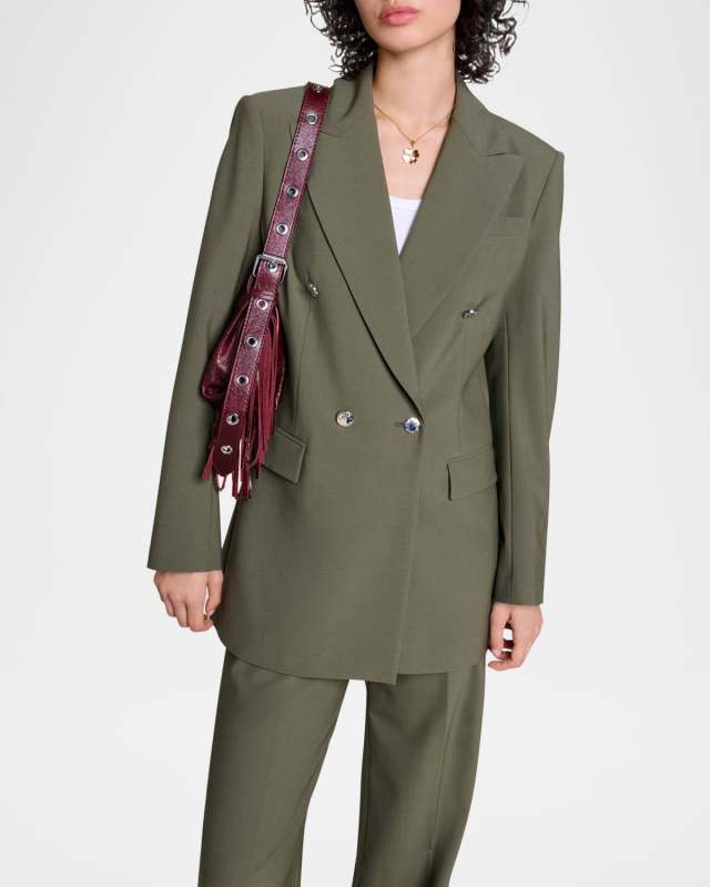 Volivia Double-Breasted Blazer