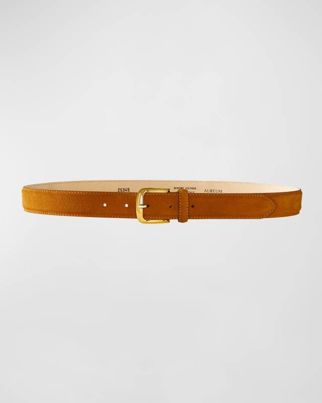 No. 4 Suede & Leather Belt