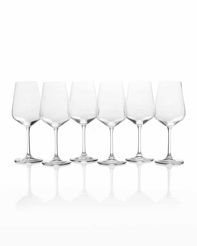 Gianna White Wine Glasses, Set of 6