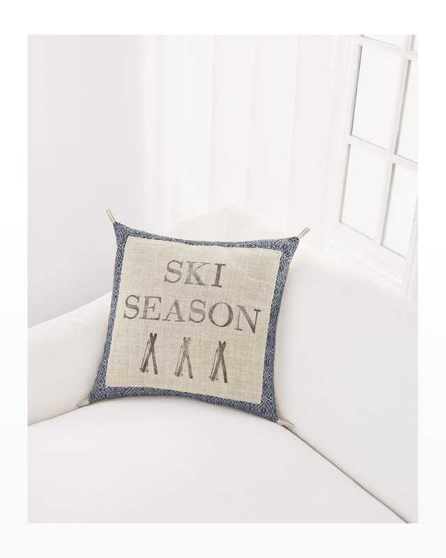 Lodge Block-printed Decorative Pillow