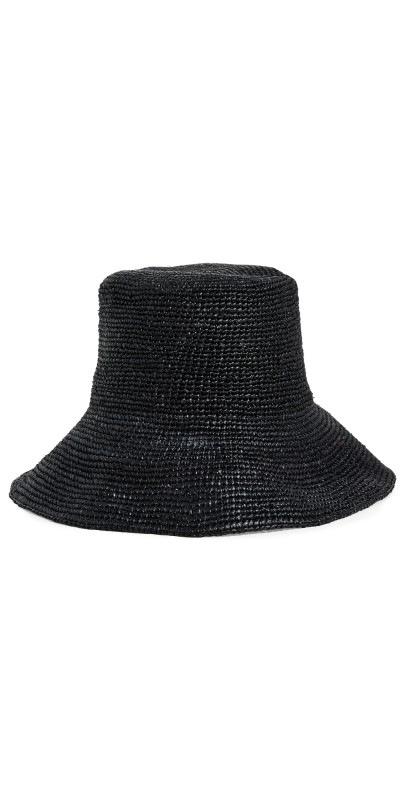 Jenni Kayne Crochet Raffia Sun Hat Black