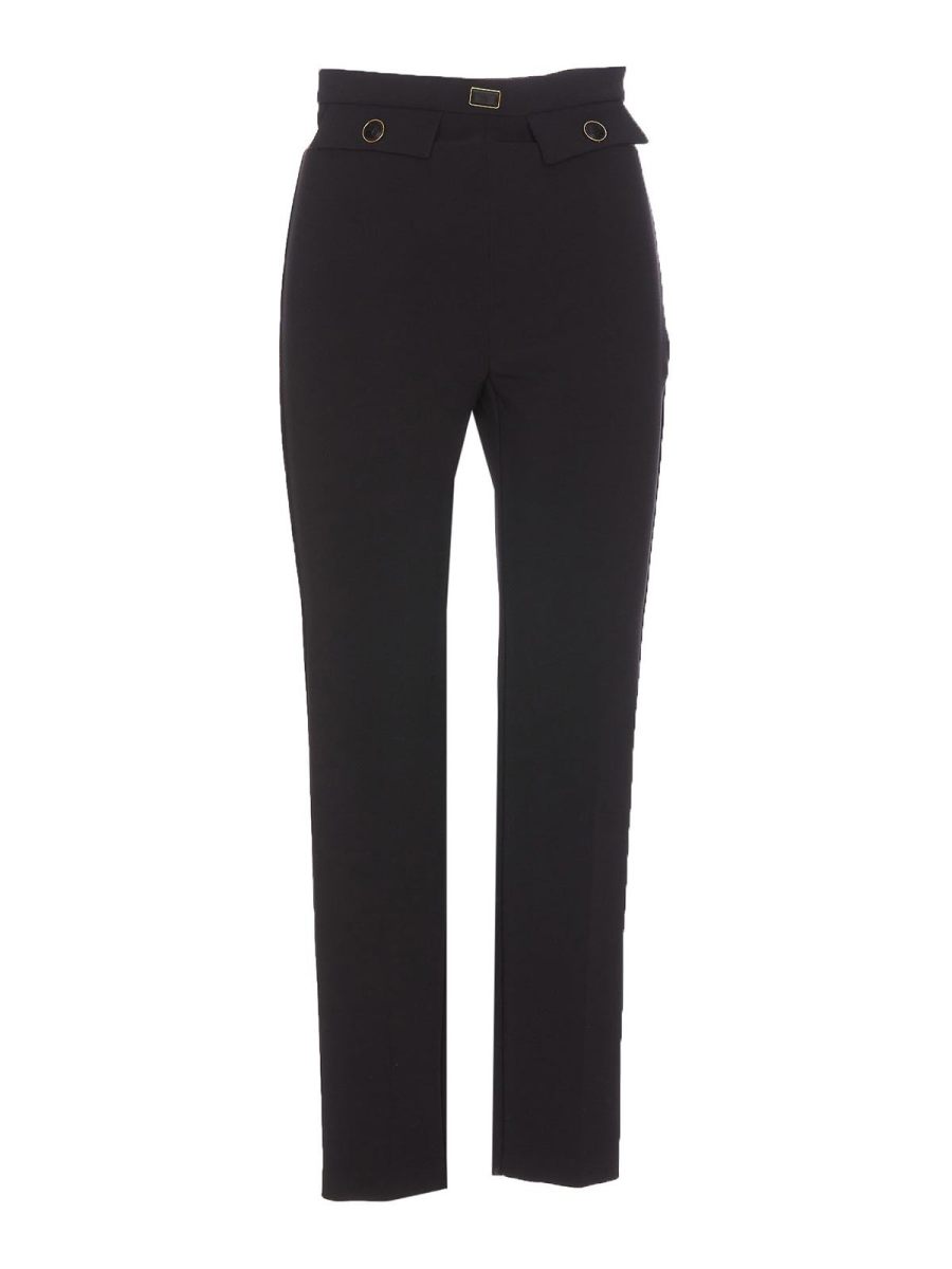 Elisabetta Franchi Pantalons Décontractés - Noir