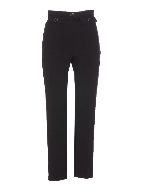 Elisabetta Franchi Pantalons Décontractés - Noir