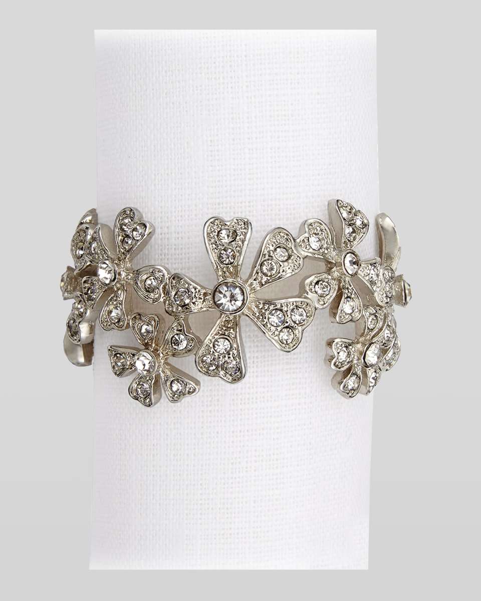 Jewel Napkin Rings, Set of 4
