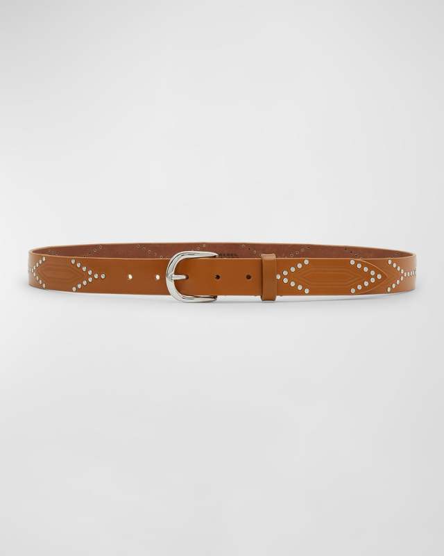 Telly GD Studded Leather Belt