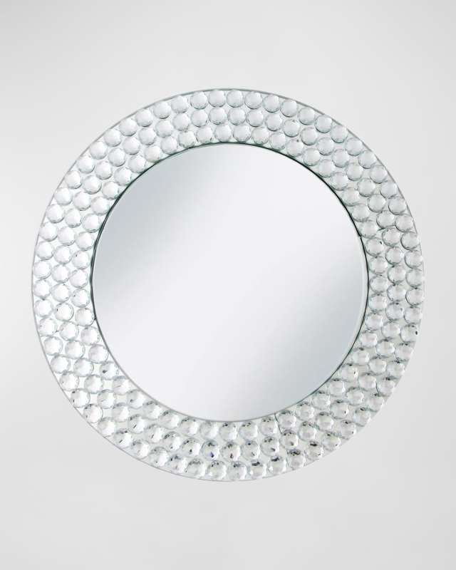 Mirror Charger Plate With Beads