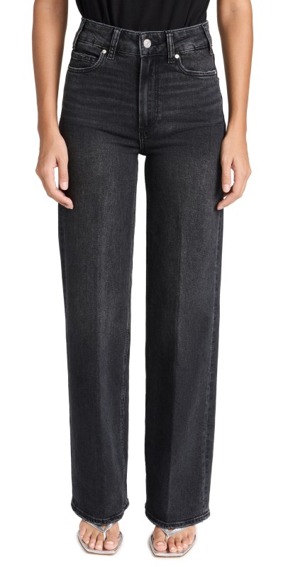PAIGE Sasha 32 Jeans Viper Black Distressed