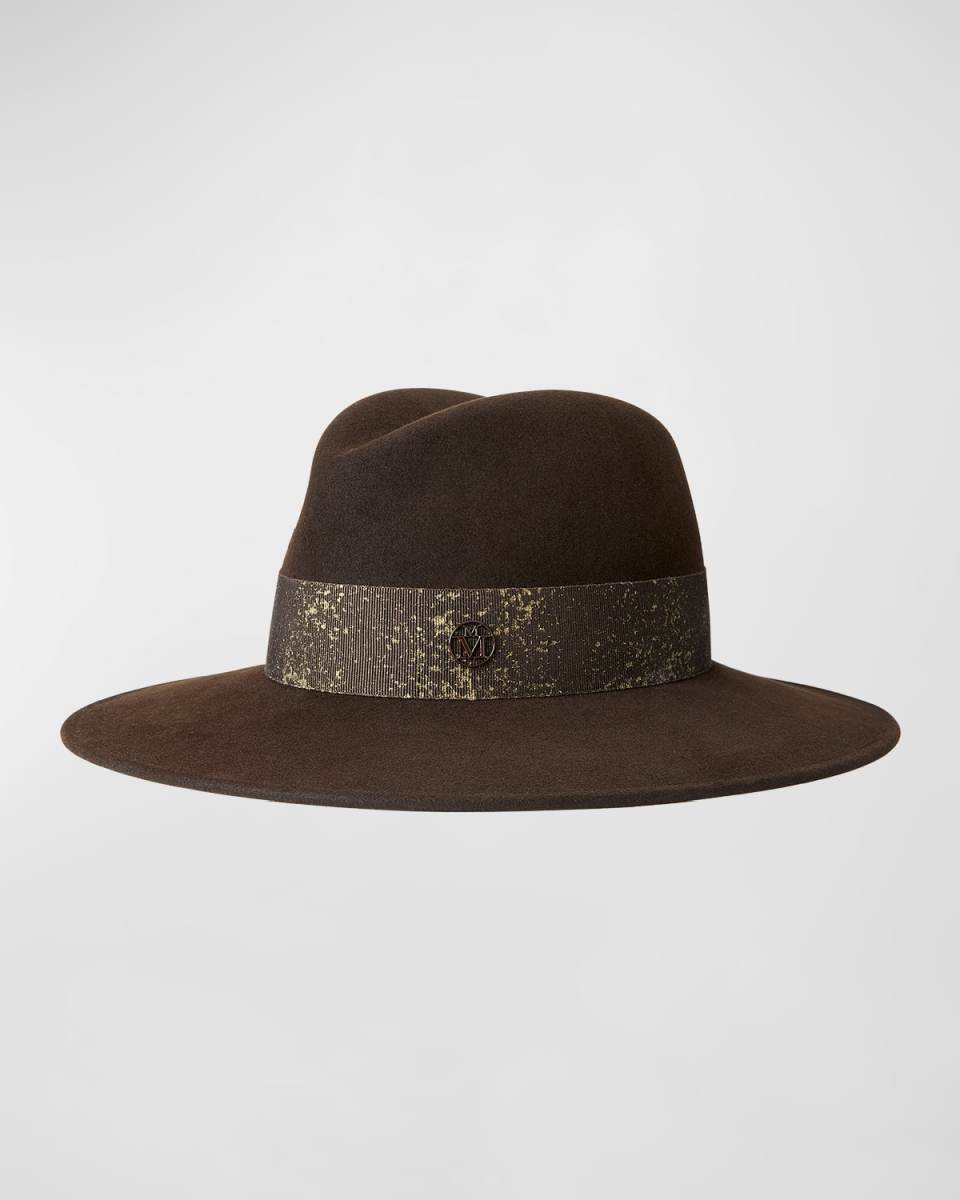Zango Wool Felt Fedora With Speckled Band