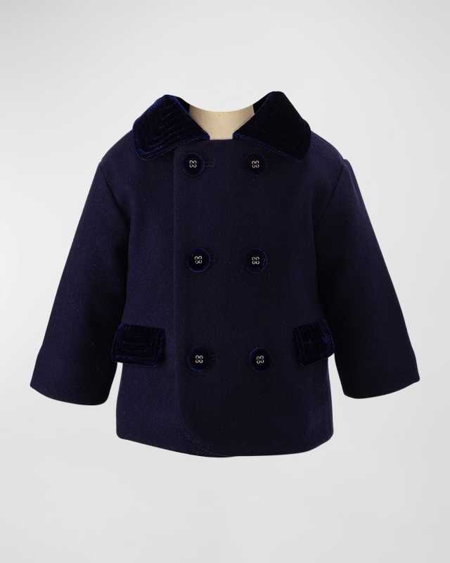 Boy's Double Breasted Coat, Size 6M-