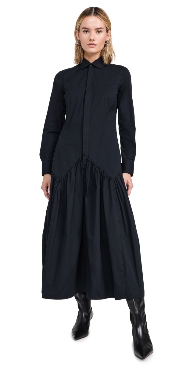 Polo Ralph Lauren Shirred-Yoke Oxford Shirtdress Polo Black