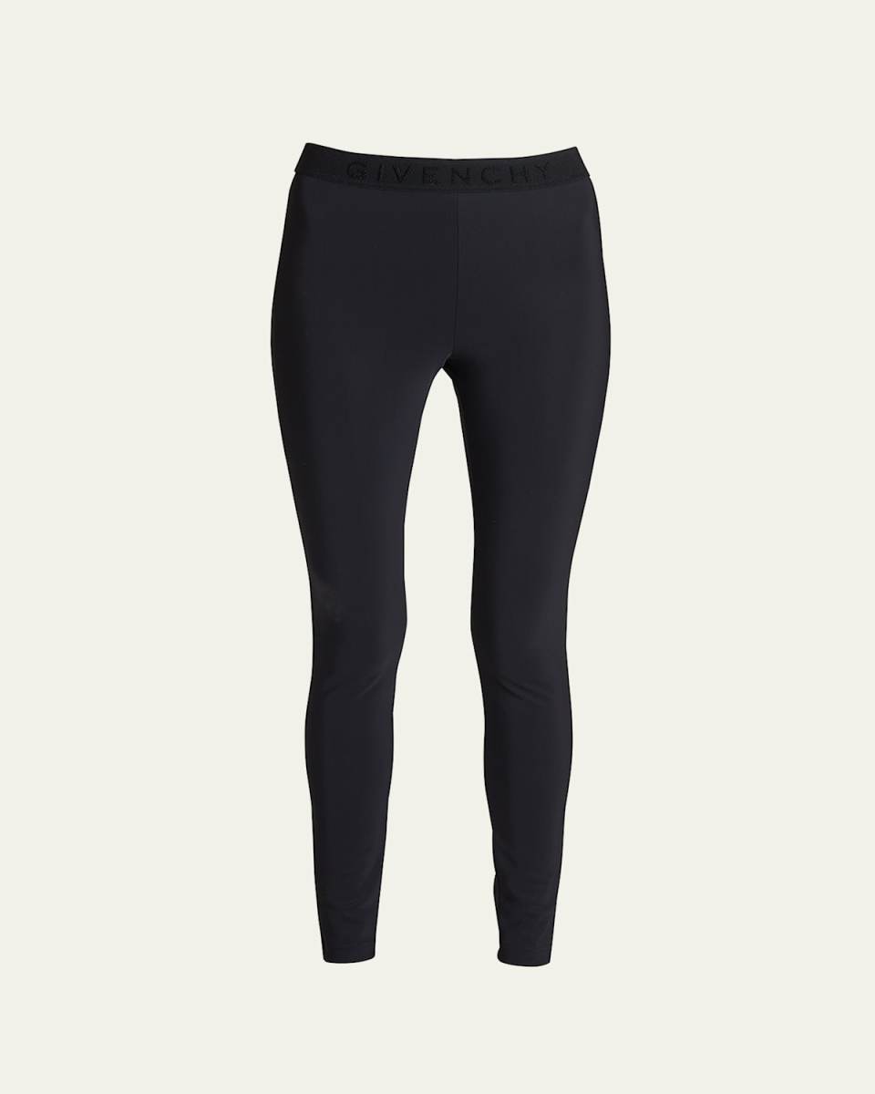 Logo Band Mid-Rise Leggings