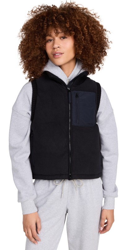 Sweaty Betty Venture Padded Fleece Vest Black