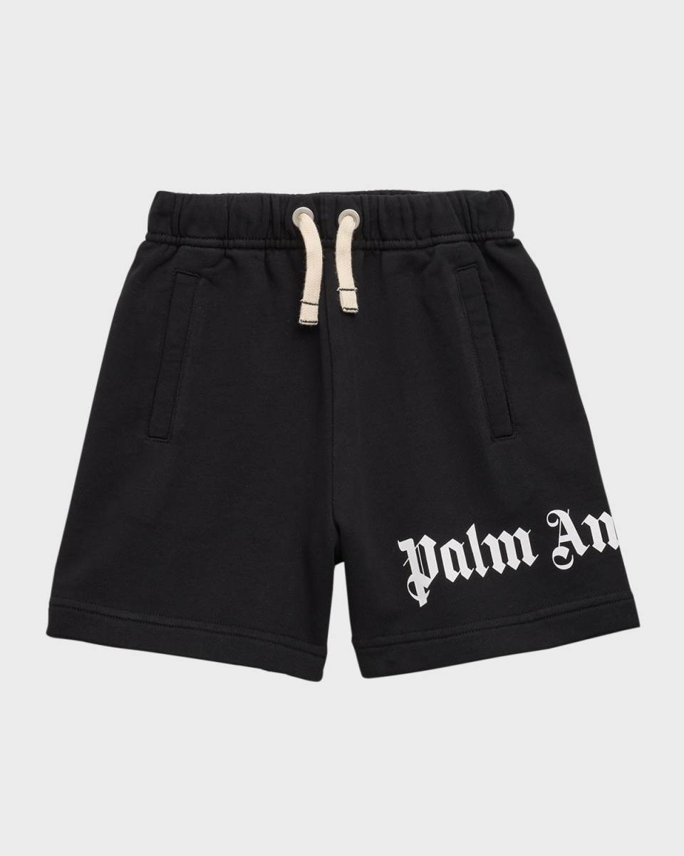 CLASSIC OVERLOGO SWEAT SHORT BLACK WHITE