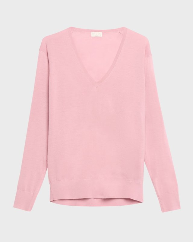 Tuomas V-Neck Wool Sweat