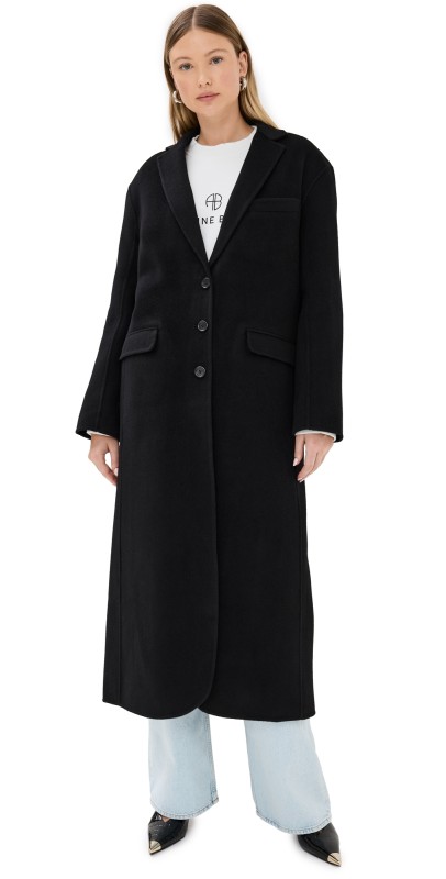 ANINE BING Quinn Coat Black