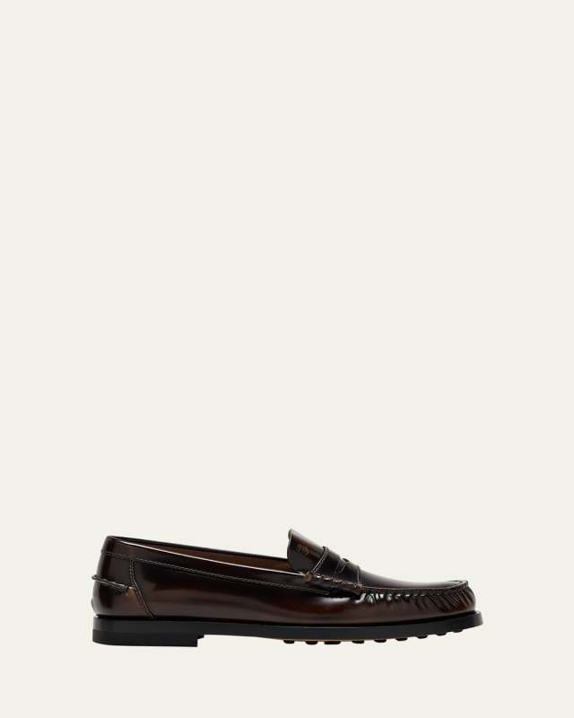 Gomma Patent Leather Penny Loafers
