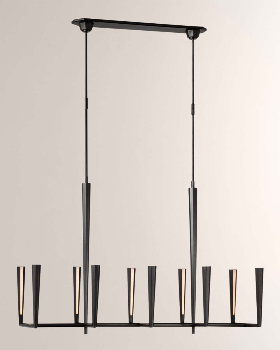 Galahad Large Linear Chandelier By Thomas O'Brien