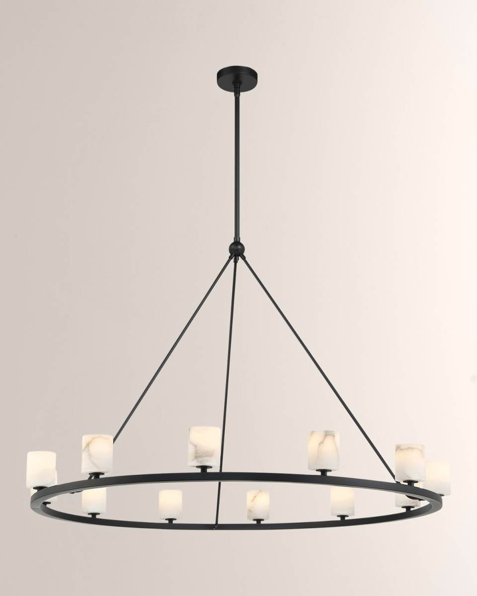 Aragon 47" Round 12-Light Chandelier