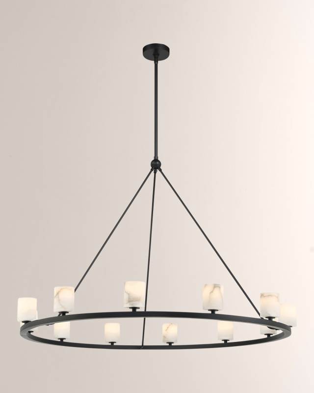 Aragon 47" Round 12-Light Chandelier