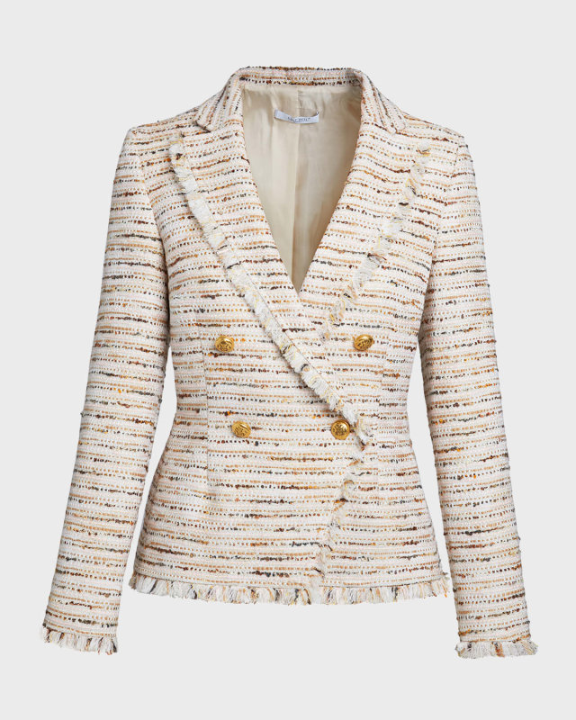 Alaia Double-Breasted Tweed Jacket