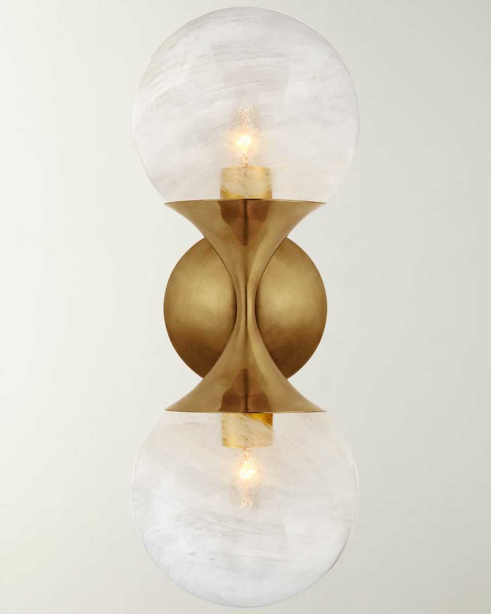 Cristol Small Double Sconce By AERIN