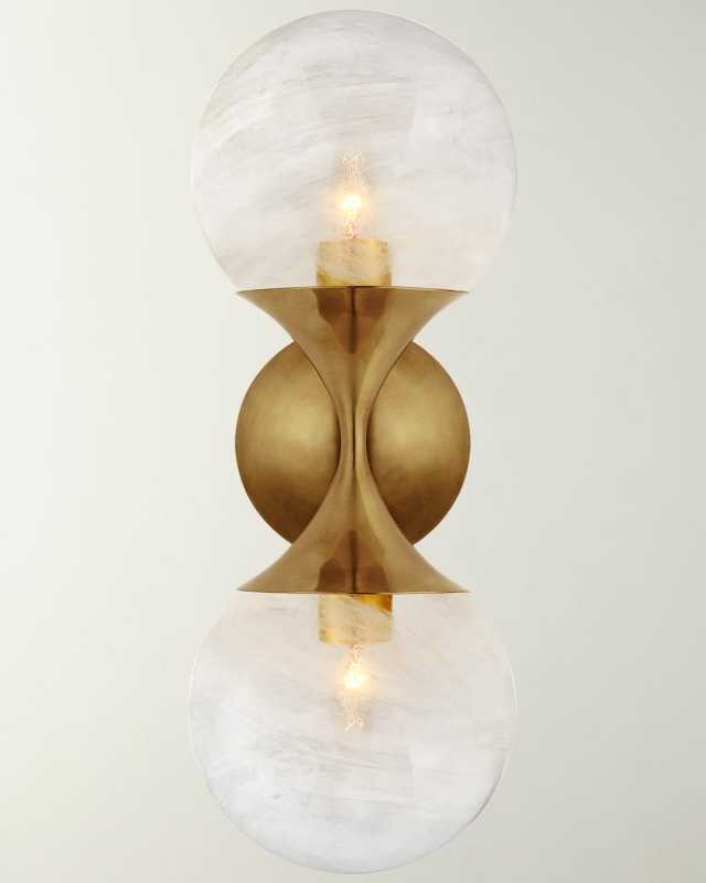 Cristol Small Double Sconce By AERIN