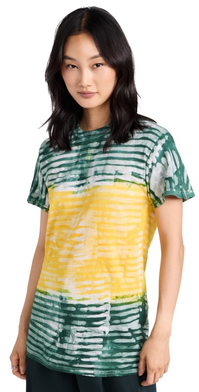 Studio 189 Hand Batik Cotton T-Shirt Green & Yellow