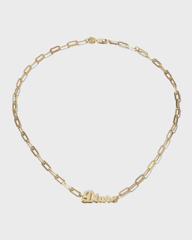 Serenity Nameplate Necklace