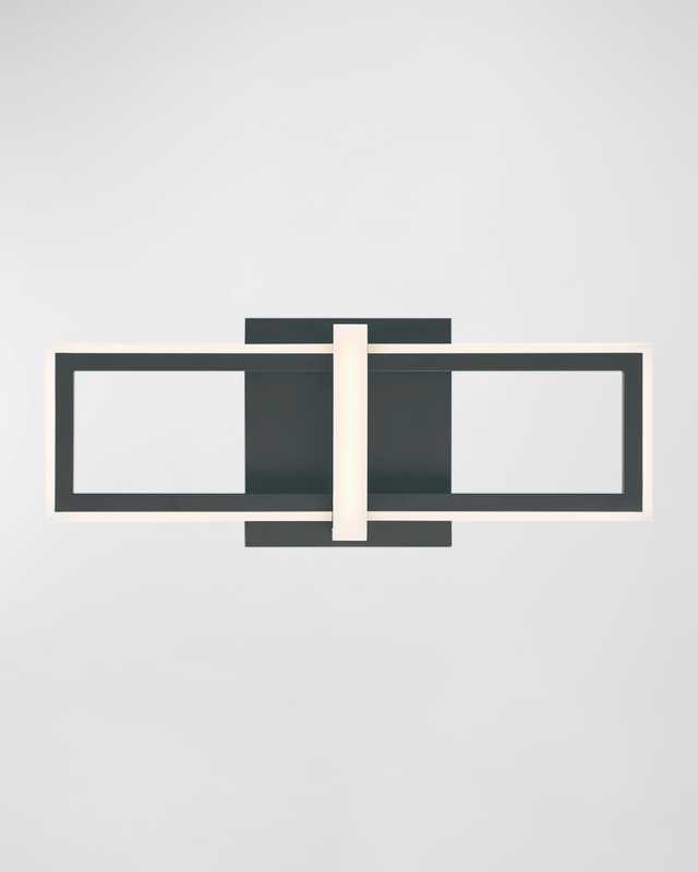 Bordo LED Sconce in Black, 16"