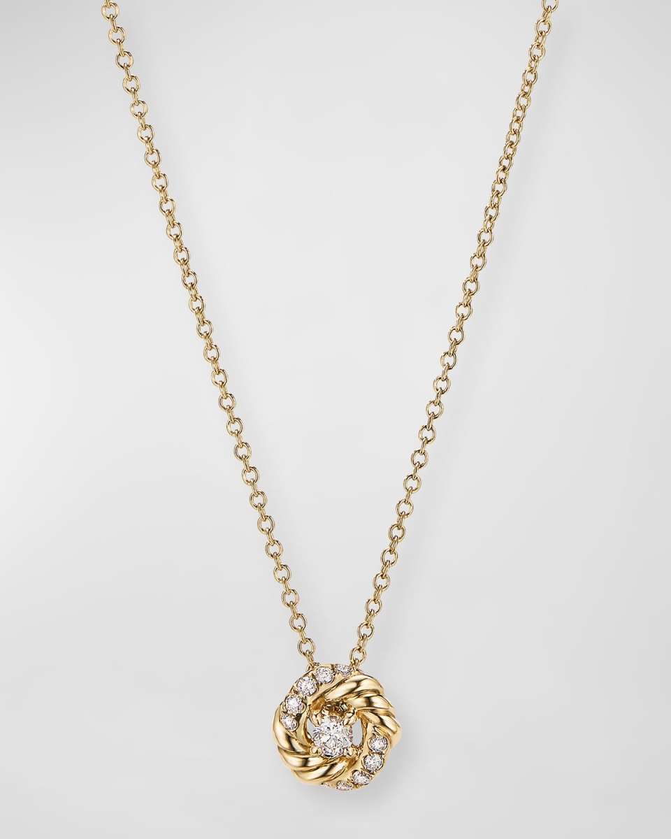 18mm Pave Infinity Pendant Necklace