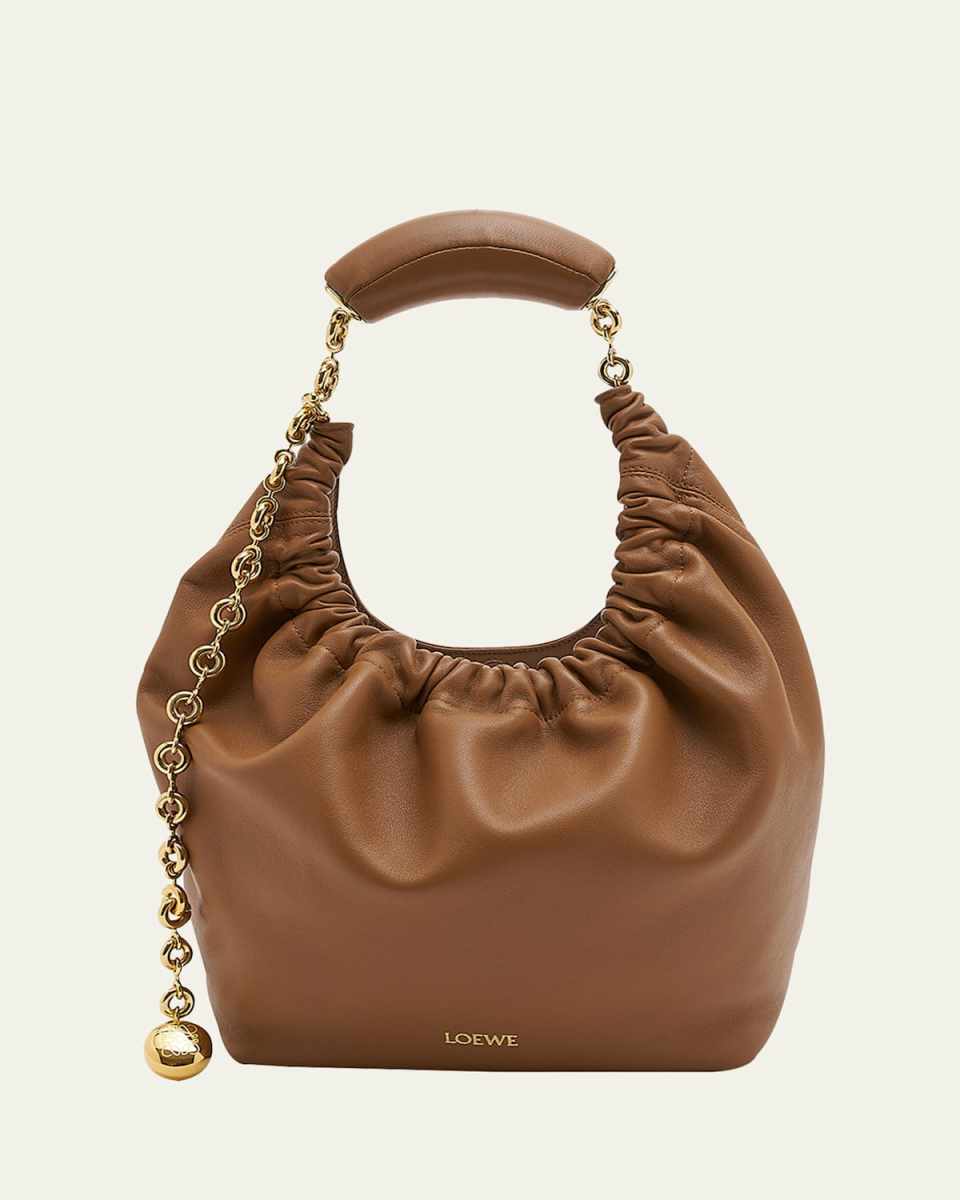 Squeeze Small Shoulder Bag in Napa Leather