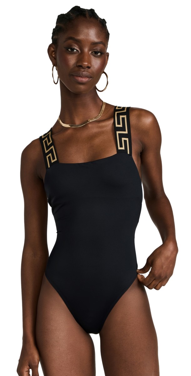 Versace One Piece Swimsuit Black