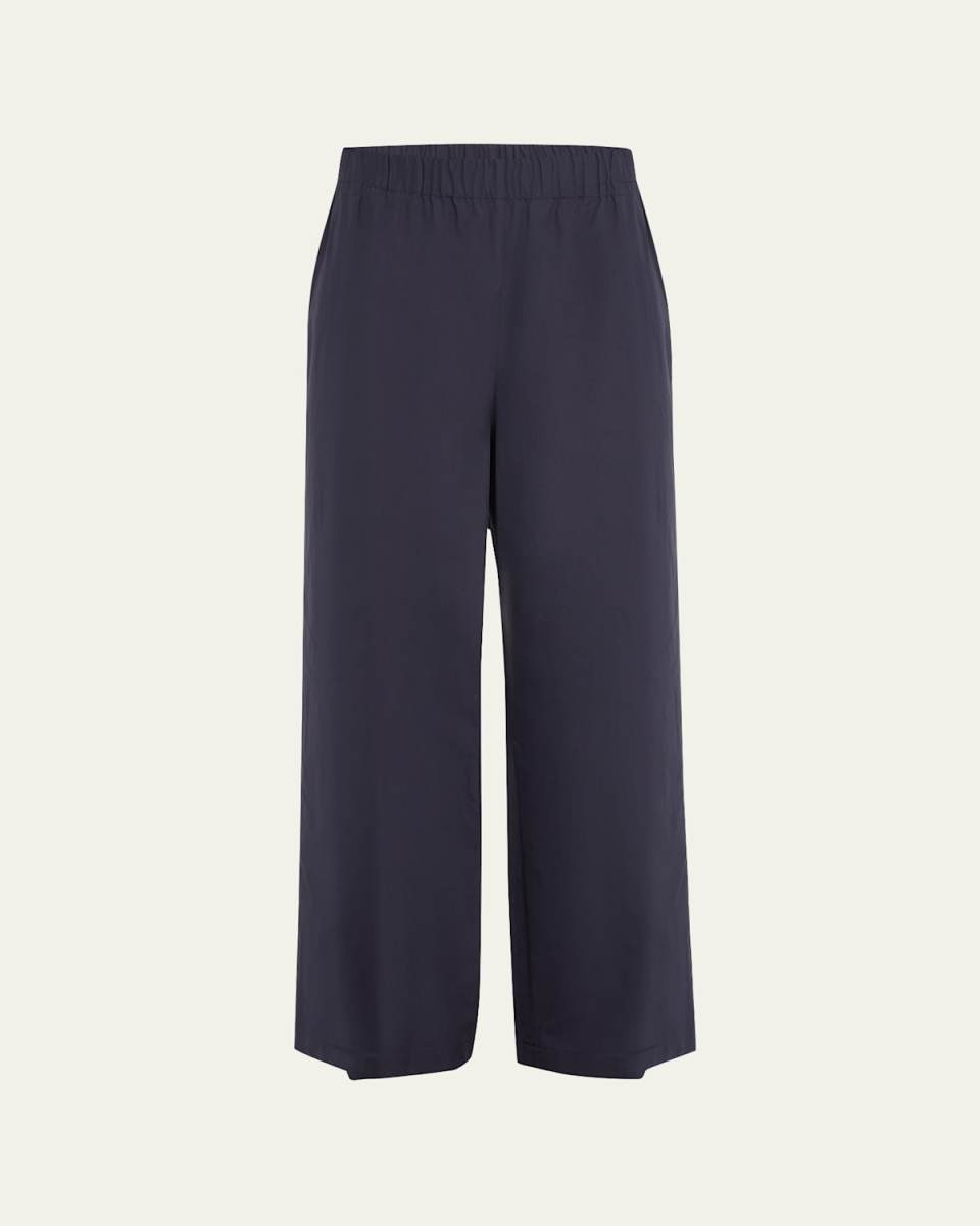 Riverside Wide-Leg Organic Cotton Poplin Pants