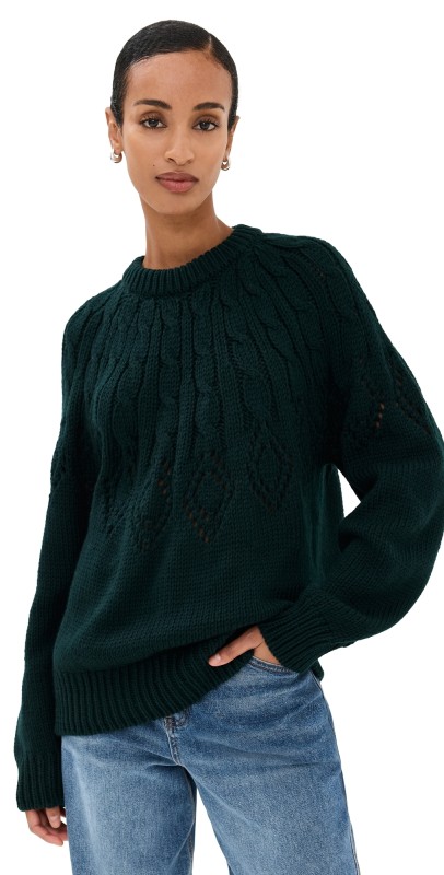 A. L.C. Montie Sweater Deep Emerald