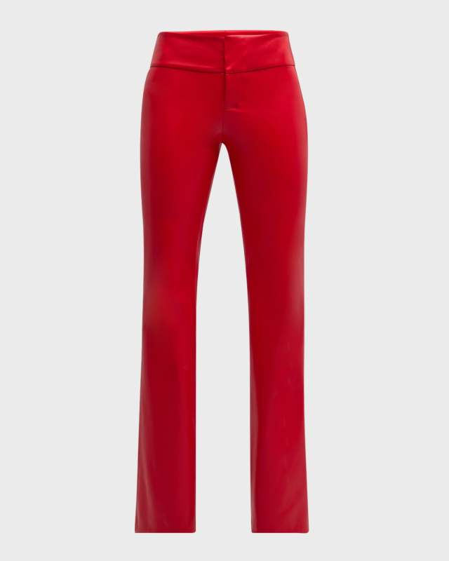 Olivia Vegan Leather Bootcut Pants