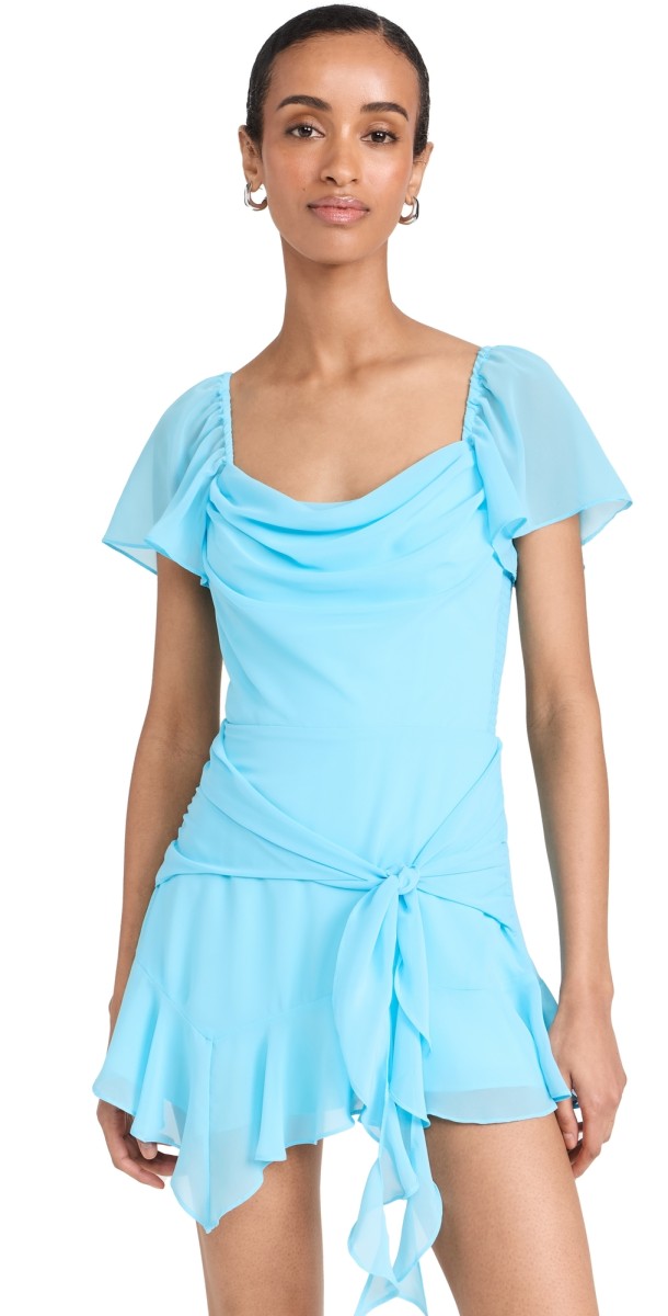 Amanda Uprichard Aliyah Skort Romper Aquafina