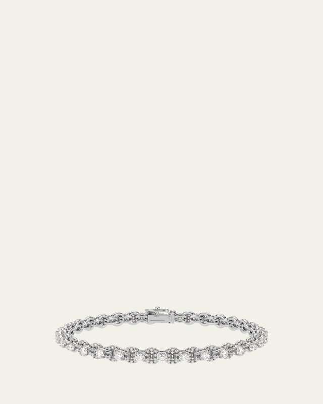 18K White Gold Lumia Diamond Tennis Bracelet