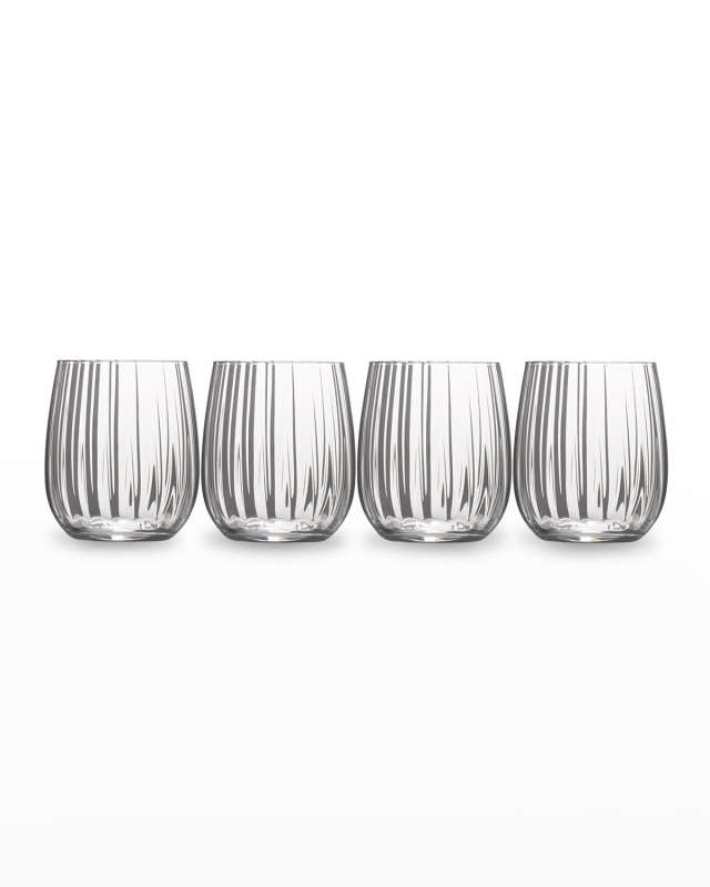 Double Old Fashioned Glasses, Set of 4