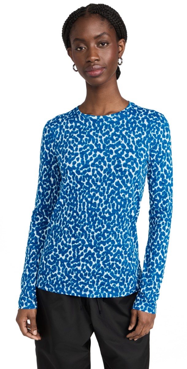 Proenzachouler Printed Leopard T-Shirt Blue Multi