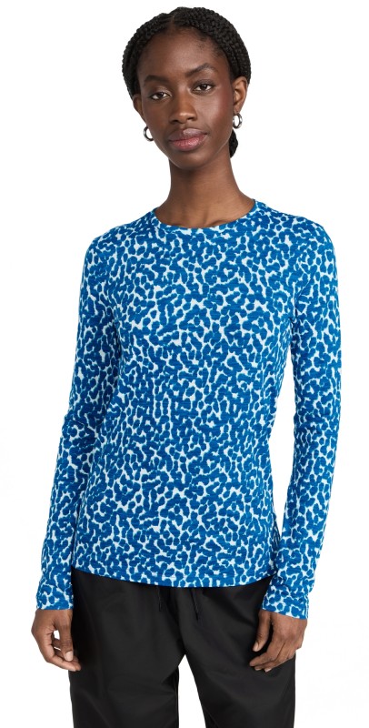 Proenzachouler Printed Leopard T-Shirt Blue Multi