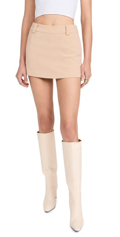 English Factory Belted Mini Skort Taupe