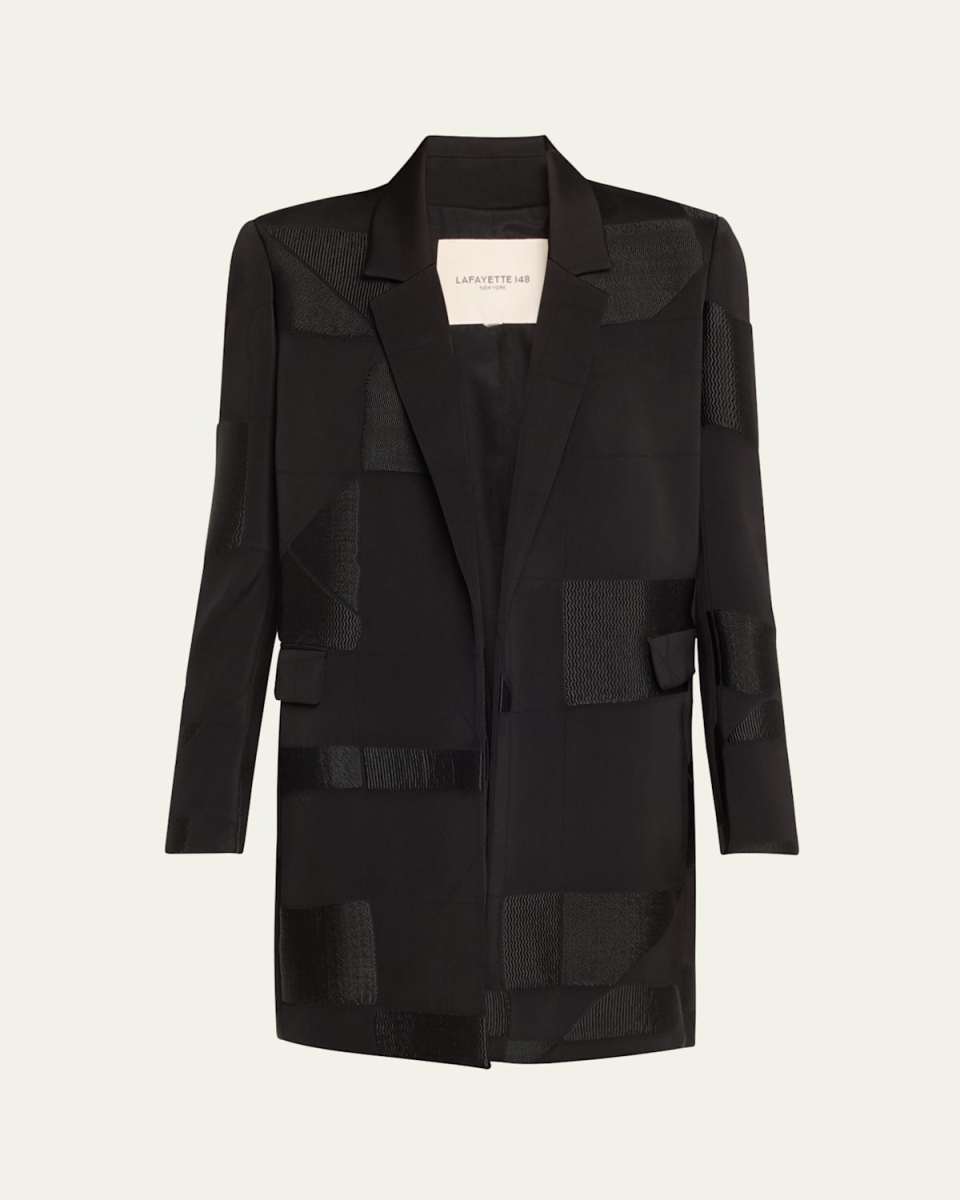 Textured Tie-Waist Blaz