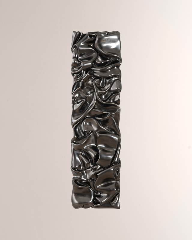 Liquid Silver Drape Wall Art