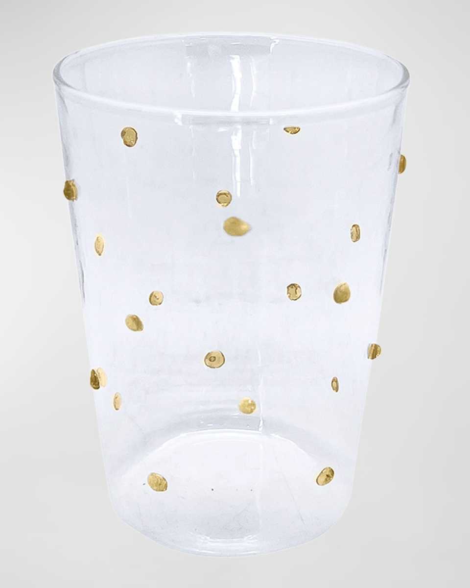 Applique Dotty Double Old Fashion Glass, Set of 4