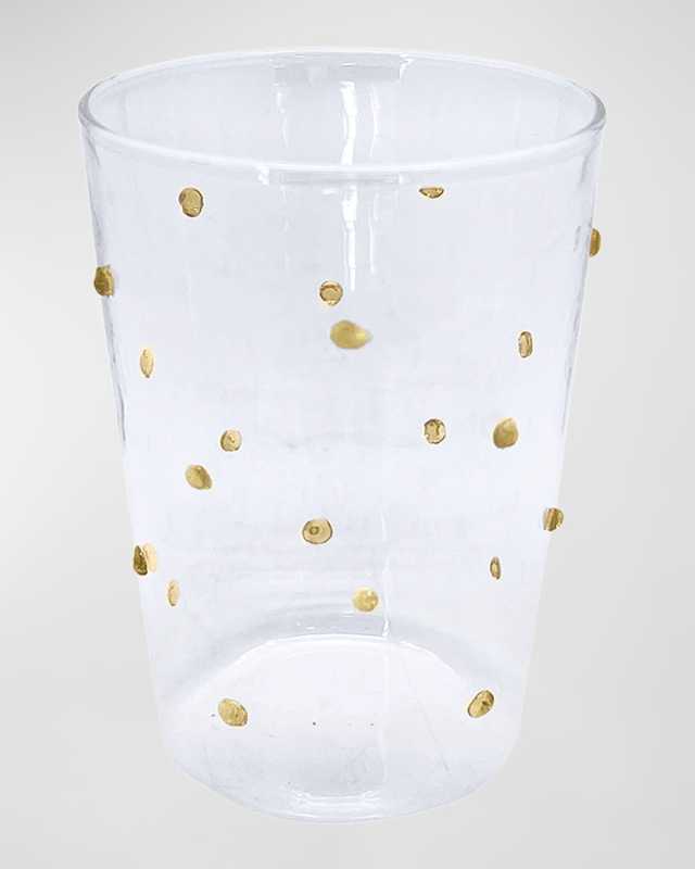 Applique Dotty Double Old Fashion Glass, Set of 4